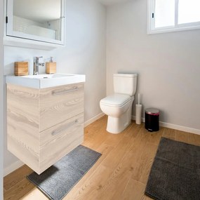 Mobile sottolavabo e lavabo Remix per vasca centrale rovere ribeira L 60 x H 58 x P 46 cm 2 cassetti