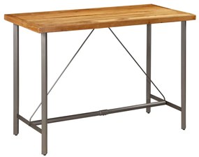 Tavolo Da Bar İn Teak Massello Di Recupero 150x70x106 Cm /