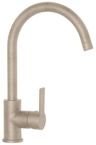 Rubinetto da cucina fisso a collo di cigno Aquasound avena verniciato opaco SCHOCK