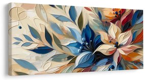 Quadro su tela – Composizione floreale astratta