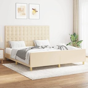 Giroletto Senza Materasso Crema 160x200 Cm İn Tessuto /