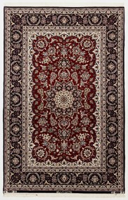 Isfahan Tappeto 200x130 (Iran) Annodato A Mano