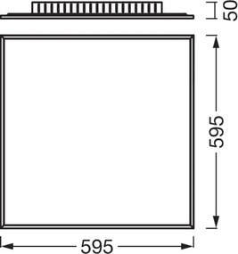 Osram - Pannello LED a montaggio superficiale PLANON LED/40W/230V 4000K 60x60 cm bianco