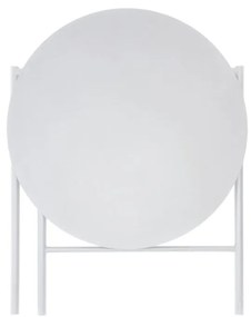 Tavolo da pranzo rotondo in metallo bianco ø 70 cm Disc - Zone