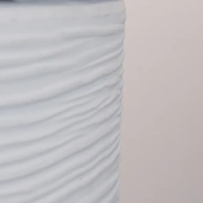 Camino a bioetanolo braciere da giardino da terra per interno esterno RAFFAELLO Bianco Perla d.35 x h55