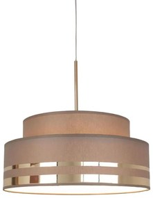 Lampadario a sospensione con filo TAMI 1xE27/60W/230V marrone/oro