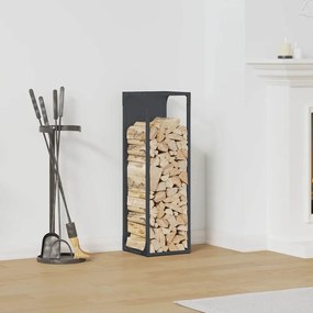 Rastrelliera Per Legna Da Ardere Antracite 25x25x80 Cm /