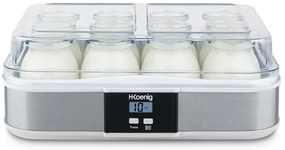 Yogurtiera 12 vasetti H.Koenig argento