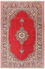 Kashan Tappeto 130x200 Rosso (Iran) Annodato A Mano