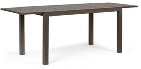 Tavolo per esterno allungabile in alluminio Caffè HILDE YK14 140-210x77x h75 cm