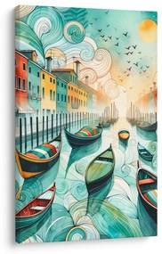 Quadro su tela – Venezia romantica al tramonto