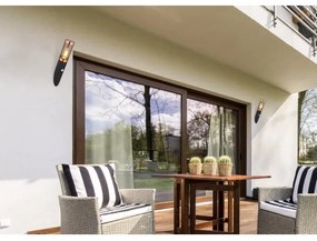 Globo 3157BC - Applique da esterno BOSTON 1xE27/23W/230V IP44 nero/rame