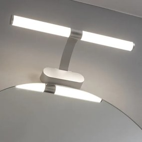 Brilagi - Lampada LED per specchio da bagno TUBEO, 6W/230V, 40 cm, IP44, argento
