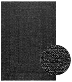 Tappeto Zızur Antracite 140x200 Cm Aspetto Iuta Interni Esterni /