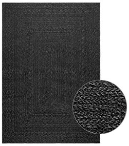 Tappeto Zızur Antracite 140x200 Cm Aspetto Iuta Interni Esterni /