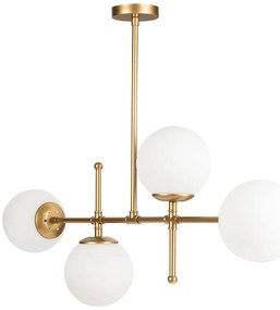 Lampada a sospensione di colore oro, altezza 57 cm Kruva - Squid Lighting