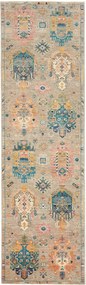 Samarkand Tappeto 280x80 Marrone (Pakistan) Annodato A Mano