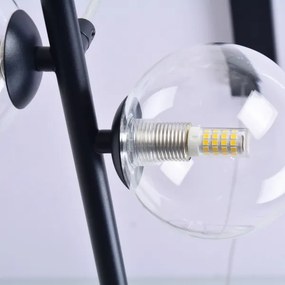 Lampadario LED a sospensione con filo HYBRID LED/15W/230V + 7xG9/6W 4000K nero