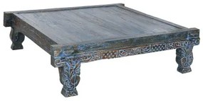 Tavolino da Caffè Home ESPRIT Azzurro teak 150 x 150 x 40 cm