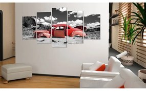 Quadro In isolamento  Colore Rosso, Dimensioni e Misure 100x50