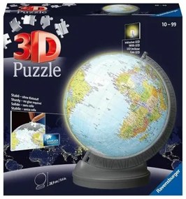 Puzzle 3D Ravensburger 11549 Mappamondo Luce