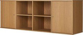 Cassettiera bassa a sospensione in rovere naturale 176x61 cm Mistral - Hammel Furniture