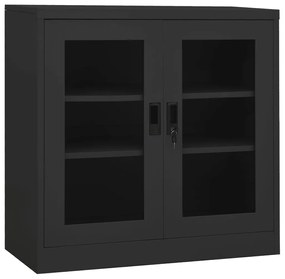 Armadio Per Ufficio Antracite 90x40x90 Cm İn Acciaio /