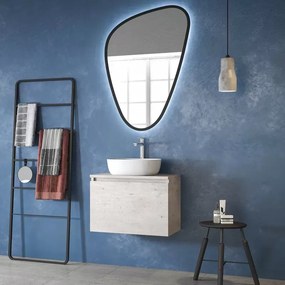 Mobile bagno 60 cm con piano per lavabo da appoggio SP-60B - KAMALU