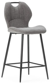 Set di 2 sgabelli da bar grigi (altezza seduta 65 cm) Muli - Marckeric