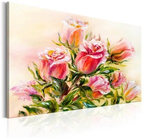 Quadro  Wonderful Roses  Colore Crema, Dimensioni e Misure 120x80