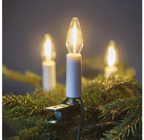 Catena LED da esterno FELICIA FILAMENT 20xE10 19m limpido/bianco caldo IP44