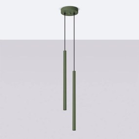 Lampadario verde ø 15 cm Fideus – Sollux