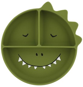 Piatto in silicone con ventosa Mr. Dino