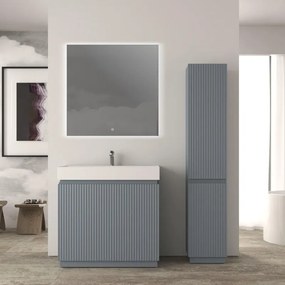 Mobile da bagno sottolavabo Cortina L90 X P45 X H 79cm, cannettato, blu avio