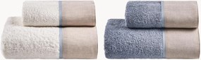 Set di 4 asciugamani in cotone Codewashed