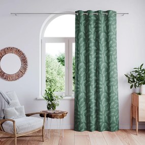 Tenda verde in velluto 140x250 cm Calm – Restilo