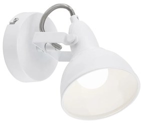 Spot Vintage Soft Metallo Bianco 1 Luce E14 Ip20