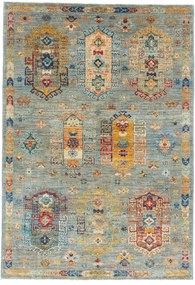 Samarkand Tappeto orientale 180 x 120 Grigio (Pakistan) Annodato A Mano