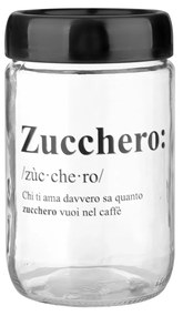 Barattolo zucchero in vetro 660 ml con scritta