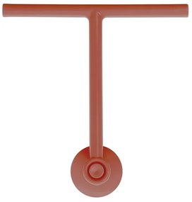 Tergivetro doccia rosso in plastica antigraffio con ventosa Spring