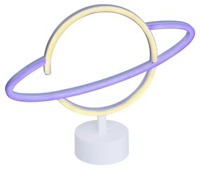 Lampada da tavolo Neon gialla con blu inclusa LED - Planet