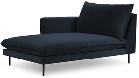 Poltrona in velluto blu scuro (angolo sinistro) Vienna - Cosmopolitan Design