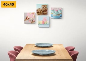 Set di quadri – Dolce tentazione