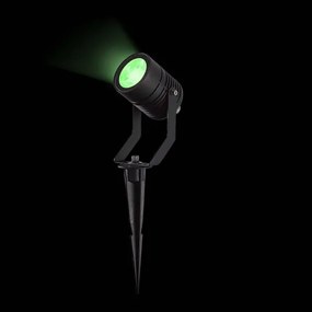 Nedis ZBLOS10RGBW3-SADA Set di 3 lampade LED RGBW dimmerabili per esterni, 3W/230V, IP65, Wi-Fi compatibile con Tuya