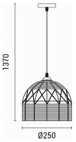Lampadario a sospensione con filo 1xE27/15W/230V beige