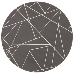 Tappeto grigio , ø 140 cm Velvet - Ragami