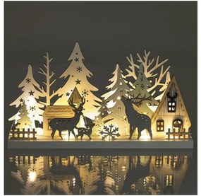 Retlux - Decorazione natalizia LED LED/3xAAA/bianco caldo foresta