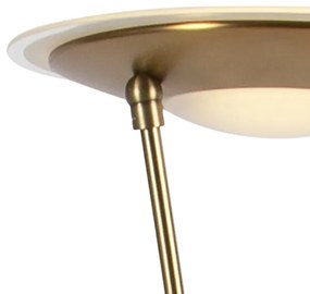 Lampada da terra bronzo con braccio di lettura incl. LED - Ibiza