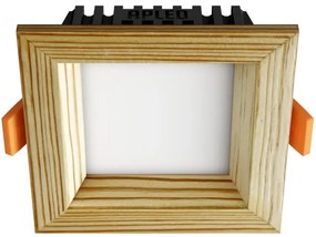 APLED - Lampada LED SQUARE WOODLINE LED/3W/230V 3000K 9x9 cm pino legno solido