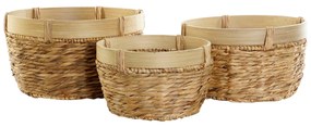 Set di Cestini DKD Home Decor Bambù Tropicale (40 x 40 x 23 cm)